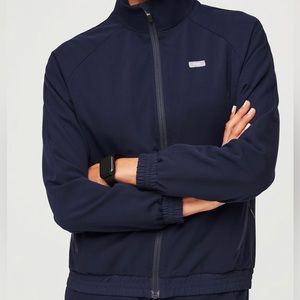 Women’s Figs Navy Sydney Scrub Jacket. Size Medium.